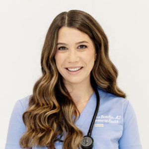 Nora Demchur, M.D., board-certified emergency medicine physician at Amanecia Health Austin